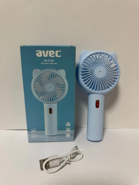 AV-F139 USB MİNİ FAN MAVİ ürün görseli 1