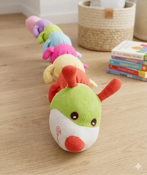PELUŞ TIRTIL YASTIK 100 CM ürün görseli 1