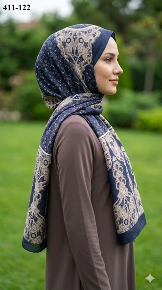Soft İpek Etnik Desen Soft Şal 411-122 ürün görseli 1