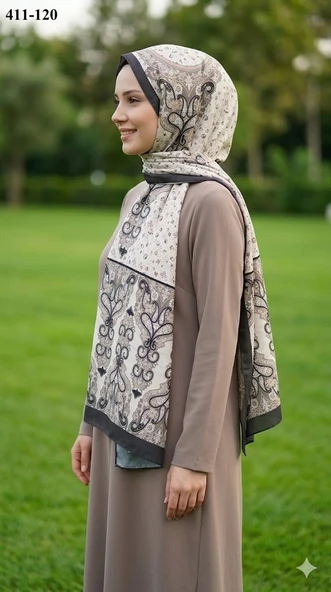 Soft İpek Etnik Desen Soft Şal 411-120 ürün görseli 1