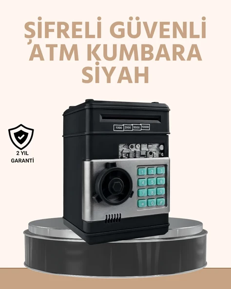 Işıklı Sesli Şifreli ATM Görünümlü Kasa Kumbara ürün görseli 1