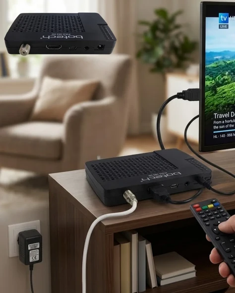 1080p HD Görüntü Kaliteli Uydu Alıcı HDMI Çıkışlı USB Destekli Kolay Kurulum ürün görseli 1