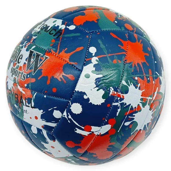 Voleybol Topu Splash Desenli Soft Touch Dikişli 280 gr ürün görseli 1