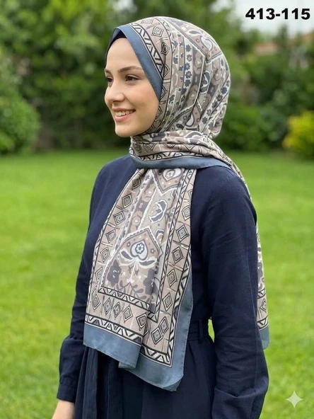 Soft İpek Etnik Desen Soft Şal 413-115 ürün görseli 1