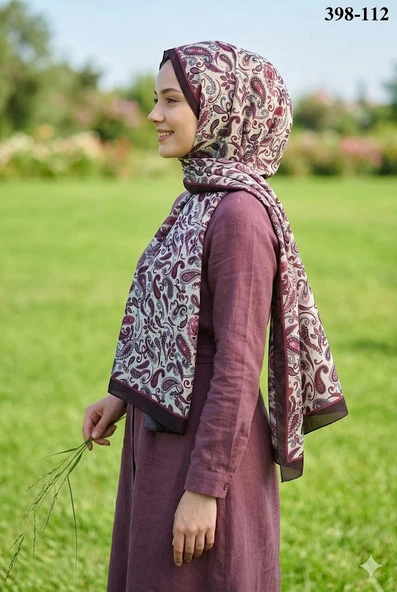 Eylül İpek Etnik Desen Soft Şal 398-112 ürün görseli 1