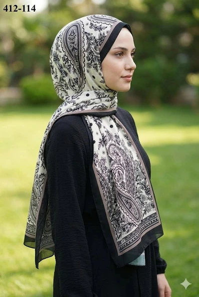 Soft İpek Etnik Desen Soft Şal 412-114 ürün görseli 1