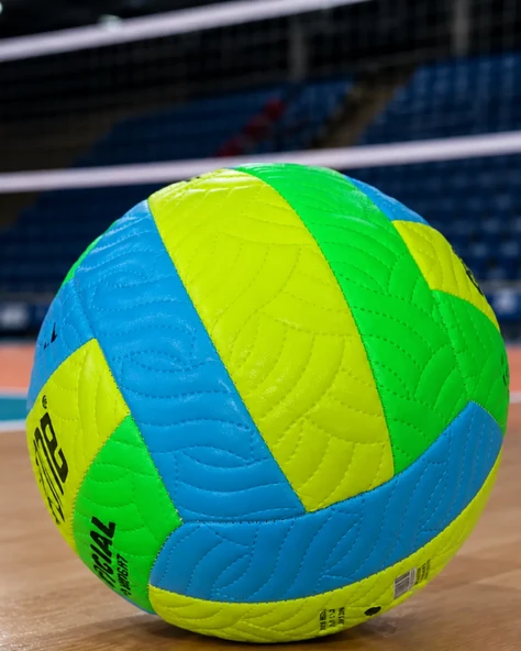 Renkli Voleybol Topu Dayanıklı Dikişli Antrenman ve Maç Topu ürün görseli 1