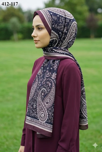 Soft İpek Etnik Desen Soft Şal 412-117 ürün görseli 1
