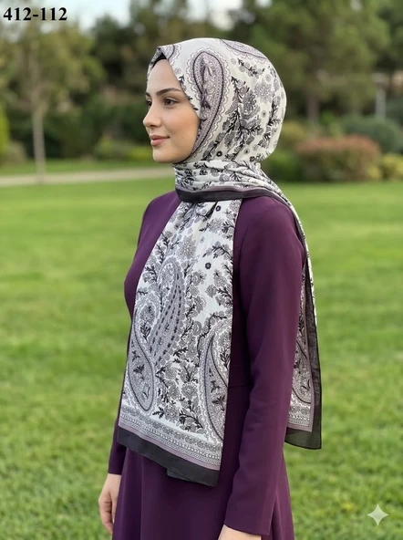 Soft İpek Etnik Desen Soft Şal 412-112 ürün görseli 1