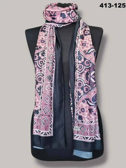 Soft İpek Etnik Desen Soft Şal 413-125 - Resim 2