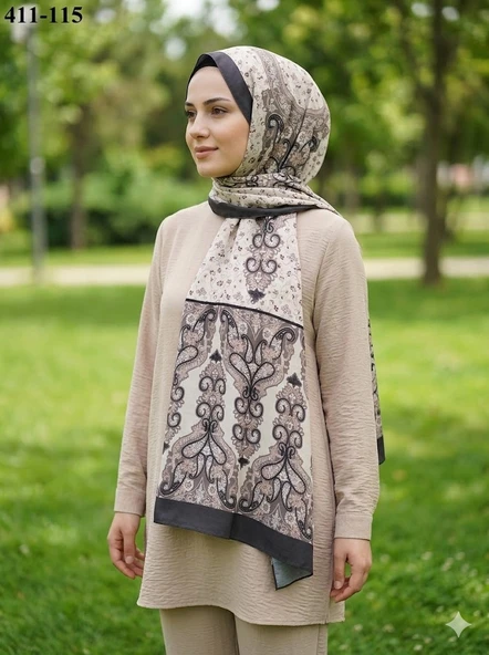 Soft İpek Etnik Desen Soft Şal 411-115 ürün görseli 1