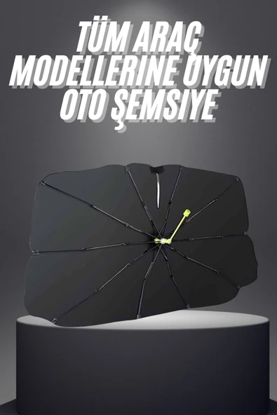 Yeni Nesil Tüm Araç Modellerine Uygun Oto Şemsiye Katlanabilir UV Işınlarına Karşı ürün görseli 1