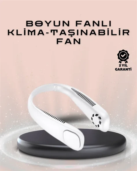 Giyilebilir Sessiz Fan | 224g Hafif, Bladeless Güvenli Tasarım, 5 Vitesli Soğutma, USB Şarjlı Fan ürün görseli 1