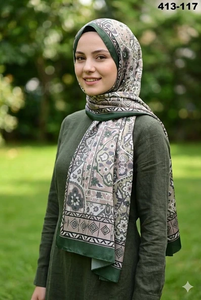 Soft İpek Etnik Desen Soft Şal 413-117 ürün görseli 1