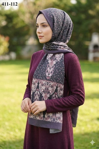 Soft İpek Etnik Desen Soft Şal 411-112 ürün görseli 1