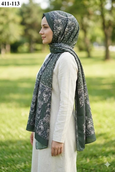 Soft İpek Etnik Desen Soft Şal 411-113 ürün görseli 1