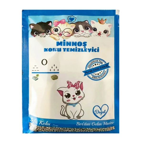 Minnoş Kedi Kumu Koku Temizleyici 25 gr Sıfır Koku ürün görseli 1