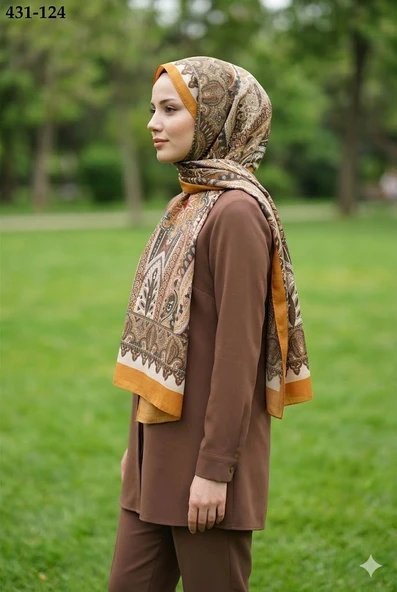 Eylül İpek Etnik Desen Soft Şal 431-124 ürün görseli 1