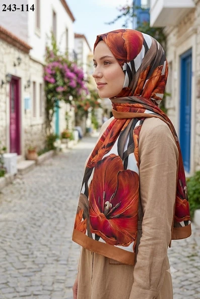 Sharell Soft Pamuk Şal (Hardal) 243-114 ürün görseli 1