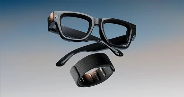 Ray-Ban Meta Display Akıllı Gözlük ve Bileklik Seti, Kamera, Canlı Yayın, Sesli Asistan, Siyah ürün görseli 1