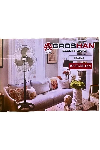 Groshan sanayi tipi 18 “ stand VANTİLATÖR - Resim 2