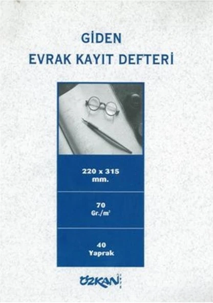 Özkan Giden Evrak Kayıt Defteri 40 Yap. Karton Kapak ürün görseli 1
