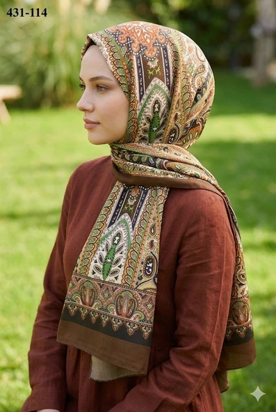 Eylül İpek Etnik Desen Soft Şal 431-114 ürün görseli 1