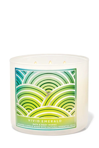 Bath & Body Works Vivid Emerald Büyük Mum 411 g ürün görseli 1