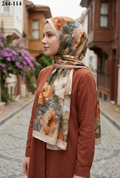 Sharell Soft Pamuk Şal (Bej Serisi) 244-114 ürün görseli 1