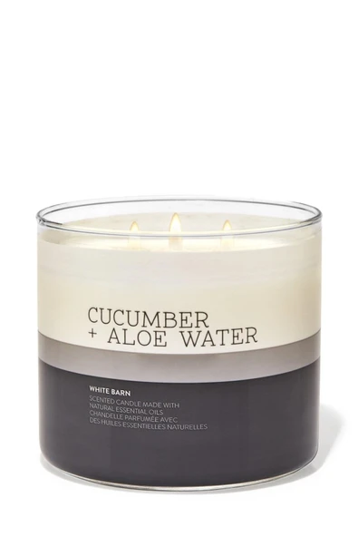 Bath & Body Works Cucumber & Aloe Water Büyük Mum 411 g ürün görseli 1