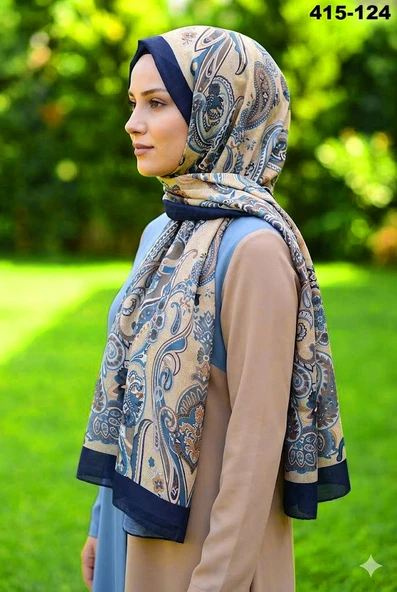 Eylül İpek Etnik Desen Soft Şal 415-124 ürün görseli 1