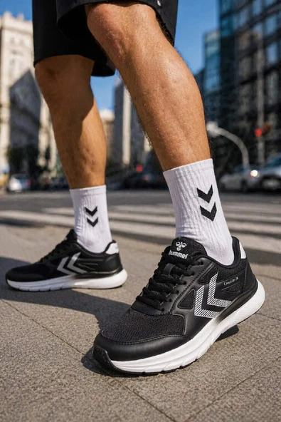 Siyah Fileli Unisex Spor Ayakkabı ürün görseli 1
