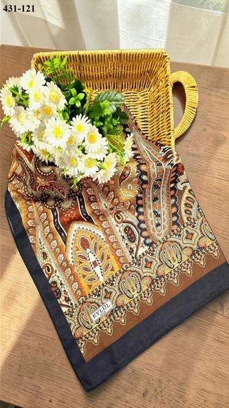 Eylül İpek Etnik Desen Soft Şal 431-121 - Resim 2