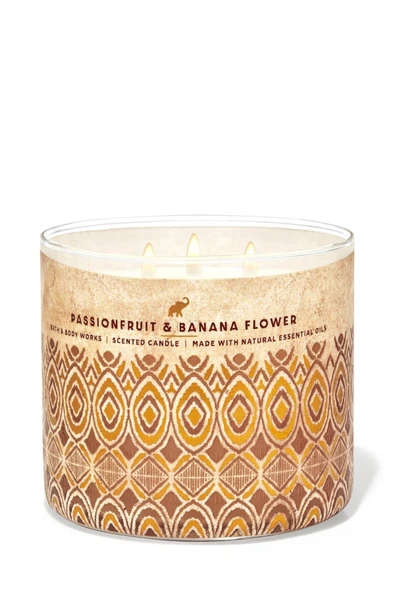 Bath & Body Works Bahamas Passionfruit & Banana Flower Büyük Mum 411 g ürün görseli 1