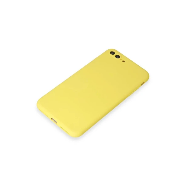 İphone 7 Plus Kılıf First Silikon - Sarı - Resim 2