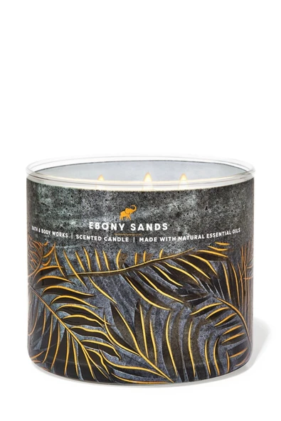 Bath & Body Works Ebony Sands Büyük Mum 411 g ürün görseli 1