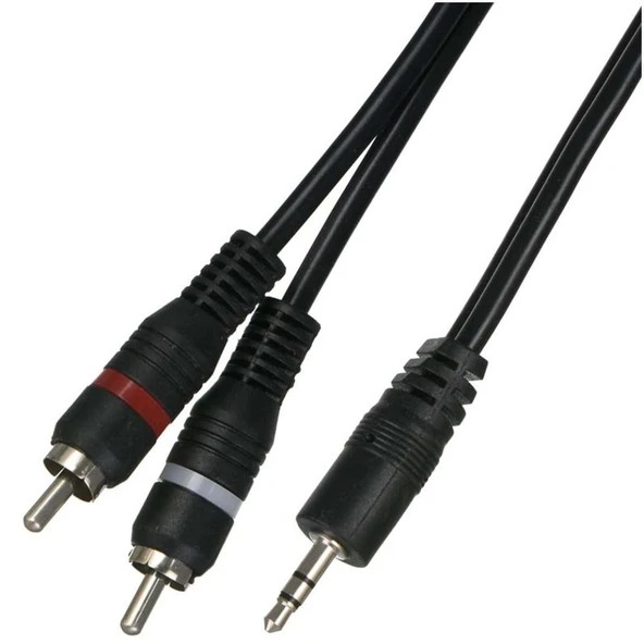 TUNEX 3,5 mm Erkek 2 X RCA Erkek 10 Mt Kablo ürün görseli 1