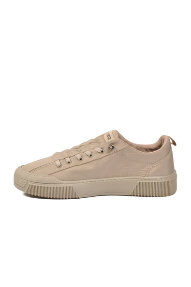 Bej Bağcıklı Unisex Sneaker - Resim 4