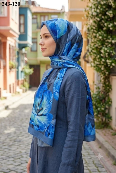 Sharell Soft Pamuk Şal (Gri) 243-120 ürün görseli 1