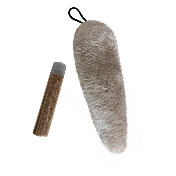 Markapet Kedi Oyuncağı Kedi Otlu Peluş Kuyruk 18-20 cm Krem ürün görseli 1