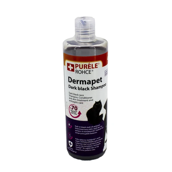 Purele Dermapet Siyah Irk Kedi Ve Köpek İçin Dermatolojik Etkili Kremli Şampuan ürün görseli 1
