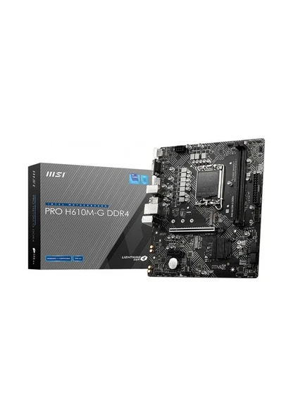 MSI PRO H610M-G Intel H610 3200 MHz DDR4 Soket 1700 mATX Anakart ürün görseli 1