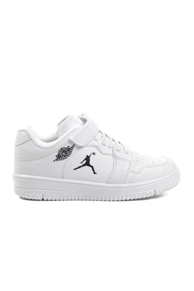 Beyaz Cırtlı Erkek Çocuk Sneaker ürün görseli 1