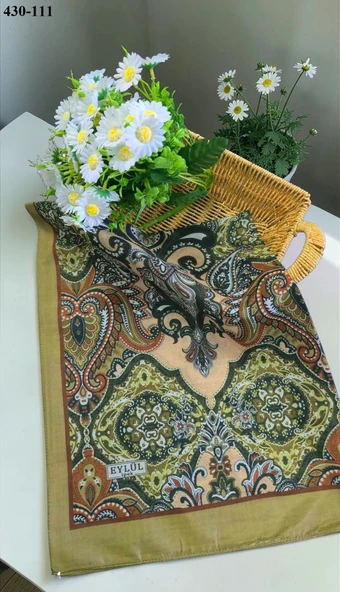 Eylül İpek Etnik Desen Soft Şal 430-111 - Resim 2