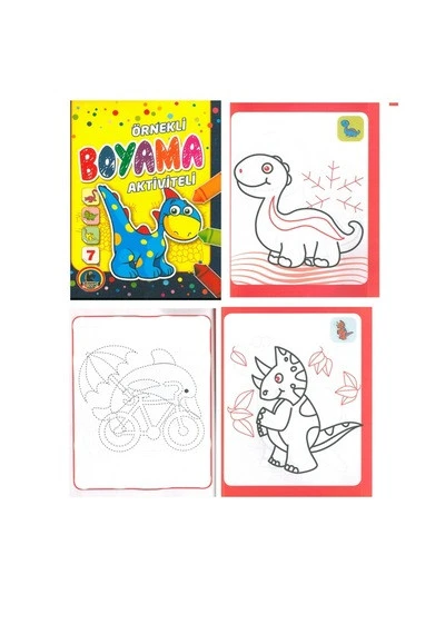 4e Boyama Kitabı Aktiveli Örneklli 48 Syf Dinozor ürün görseli 1
