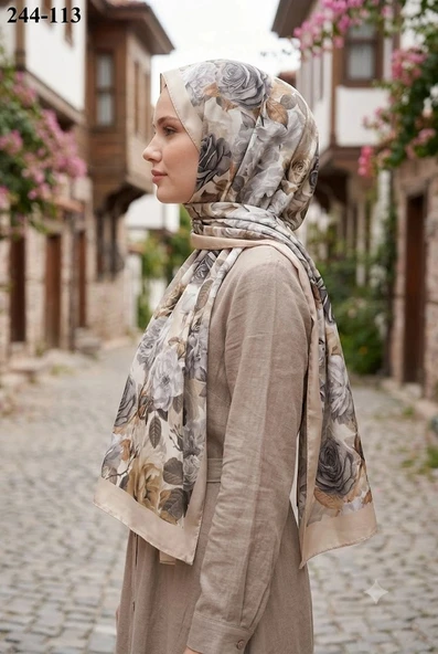Sharell Soft Pamuk Şal (Bej Serisi) 244-113 ürün görseli 1