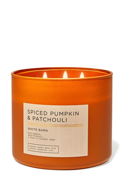 Bath & Body Works Spiced Pumpkin & Patchouli Büyük Mum 411 g ürün görseli 1
