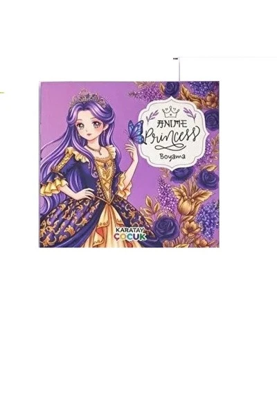 4e Anime Princess Boyama Kitabı Mor ürün görseli 1