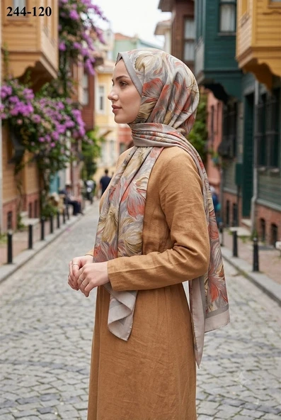 Sharell Soft Pamuk Şal (Bej Serisi) 244-120 ürün görseli 1
