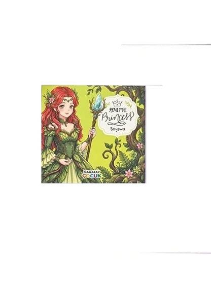 4e Anime Princess Boyama Kitabı Yeşil ürün görseli 1